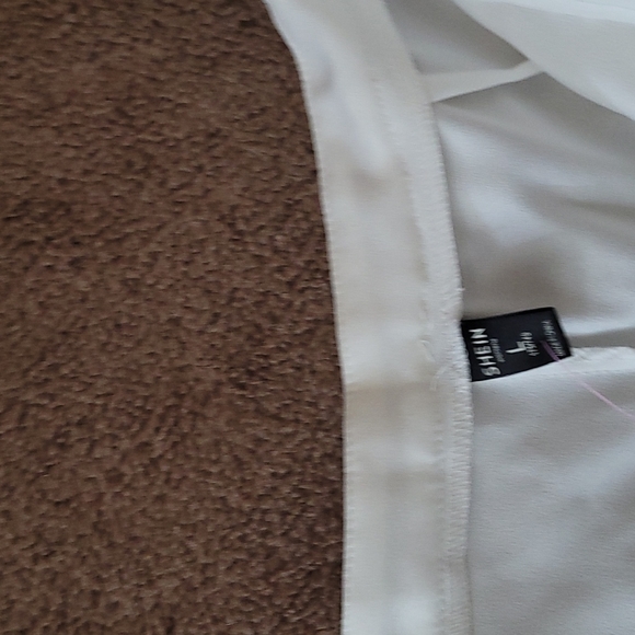 Crop pant wide leg white with flowers - Picture 10 of 10